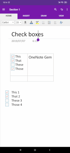 onenote feed android