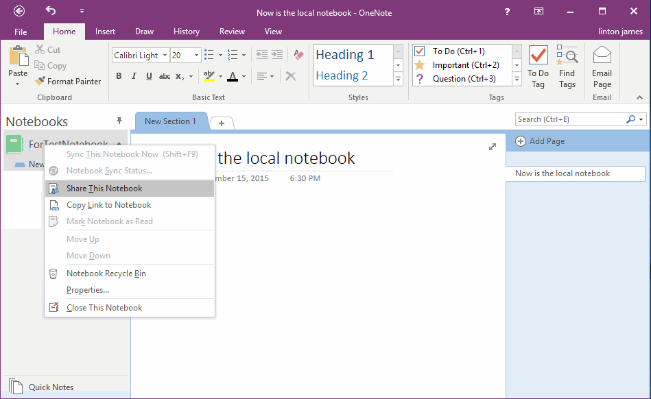 How To Move OneNote Notebook Between Local Disk Personal OneDrive And 