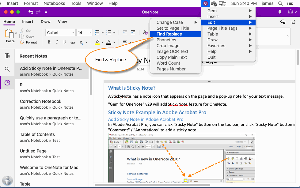 cache of microsoft onenote for mac