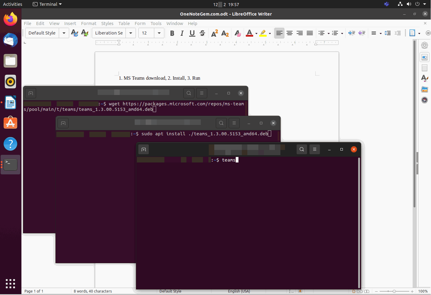 Install Microsoft Teams in Ubuntu Linux