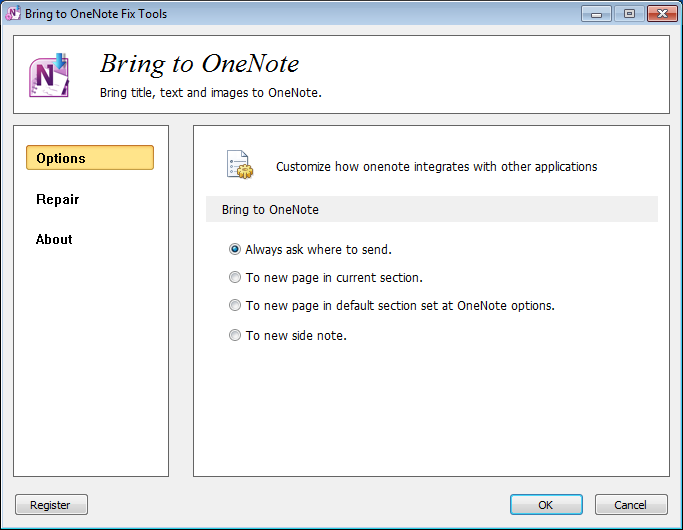 Gem Fix for Bring to OneNote