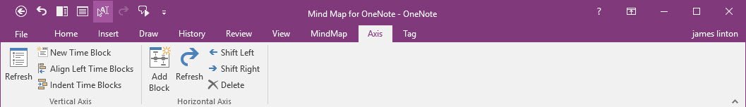 OneNote Axis Tab