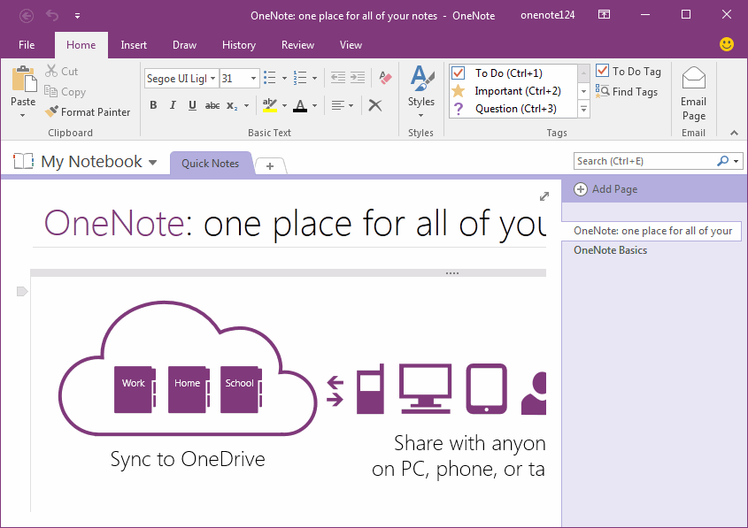 Images in OneNote
