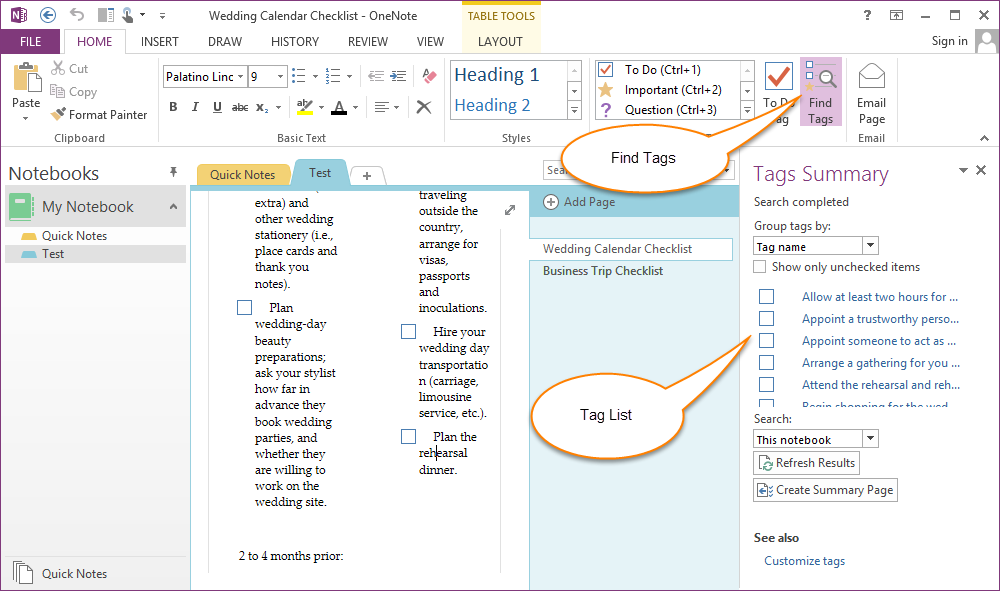 Search Tags In OneNote Notebooks Office OneNote Gem Add Ins