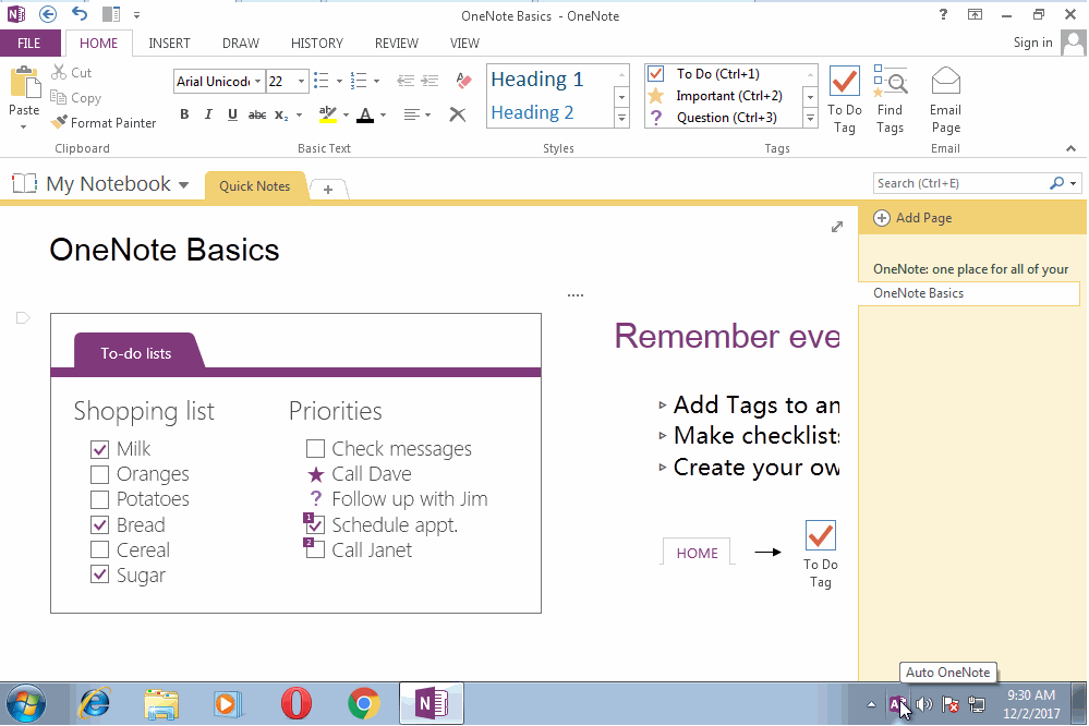 Auto Set the Asian Text & non-Asian Text Difference Fonts in OneNote Page