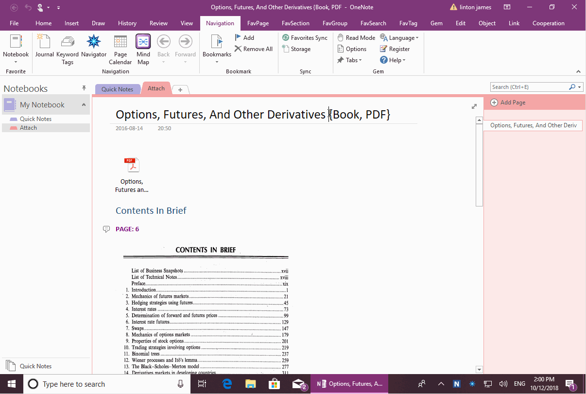 Save OneNote Page into WordNote with Headings, Page Color, Attachments and Tags