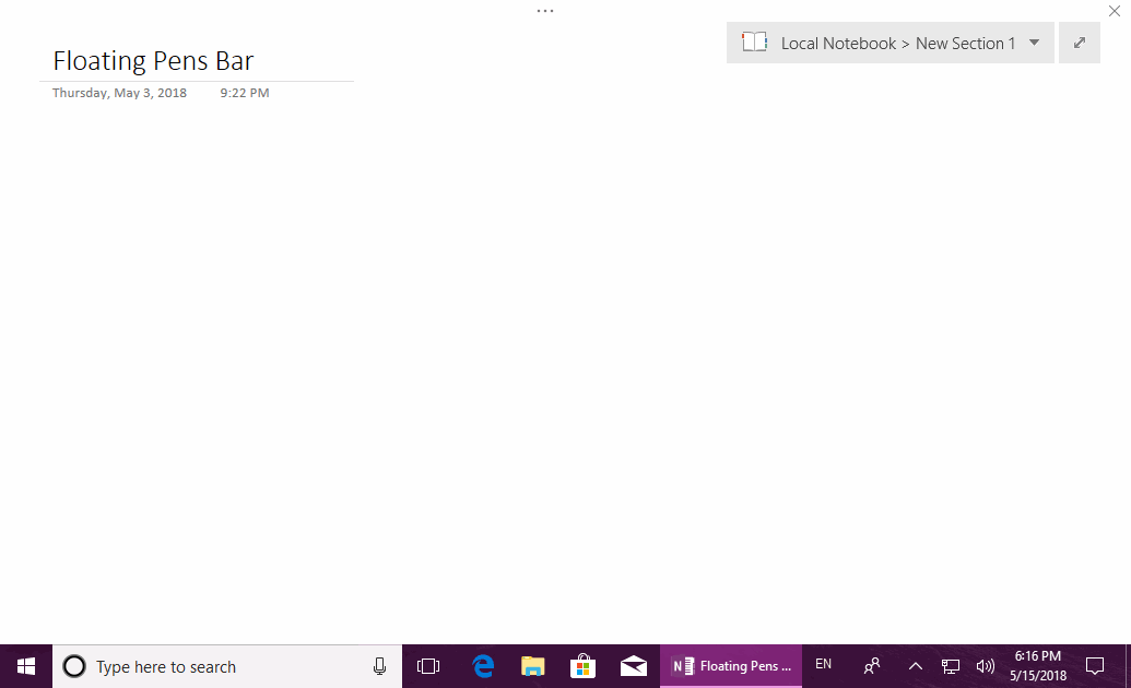 Hide Ribbon Feature When OneNote in Full Page View