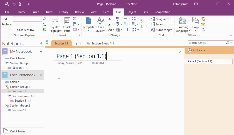 Merge 2 OneNote Section Groups