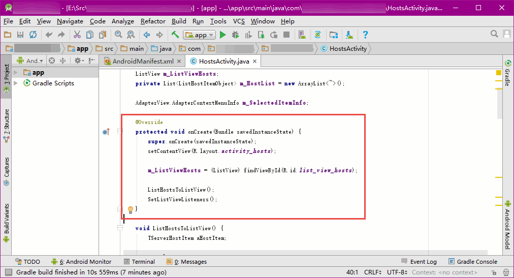 Copy Code from Android Studio