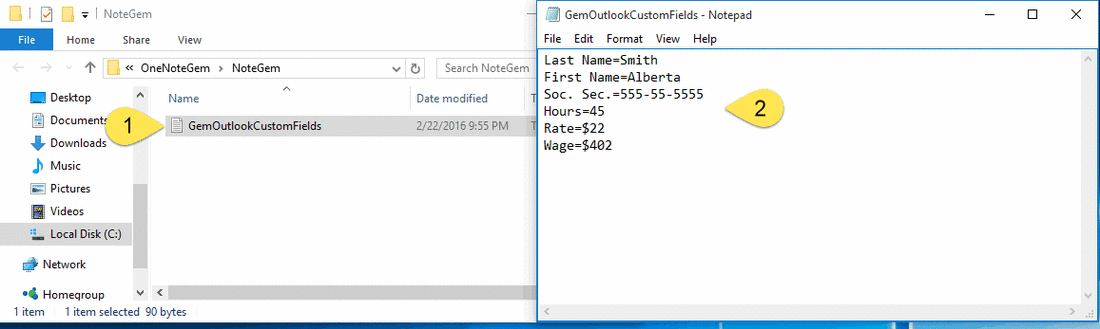 Edit Gem Outlook Custom Fields File