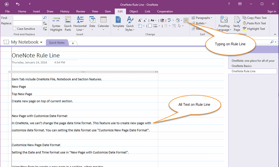 Make All Text Fit on OneNote Rule Line