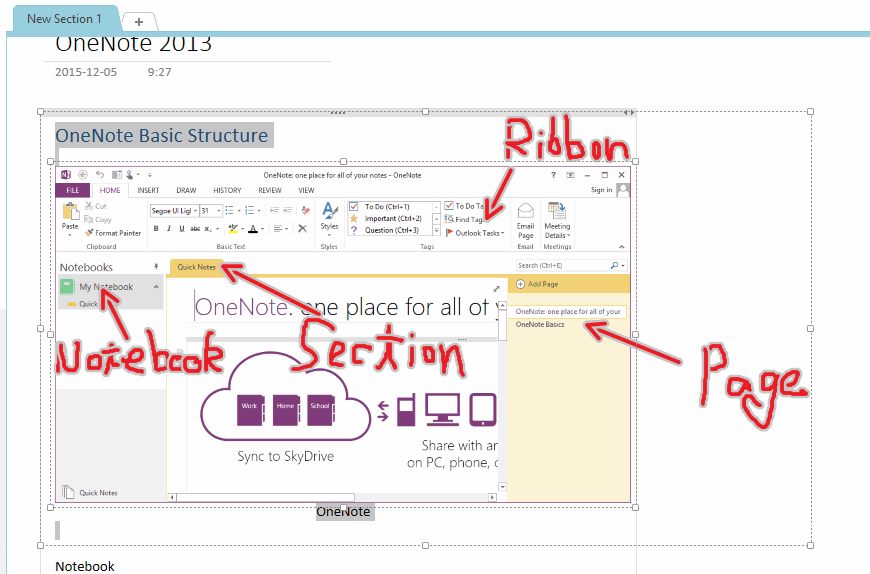 Draw and Hand write on OneNote Image