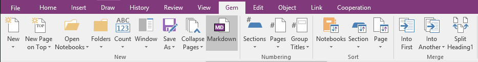 Markdown for OneNote
