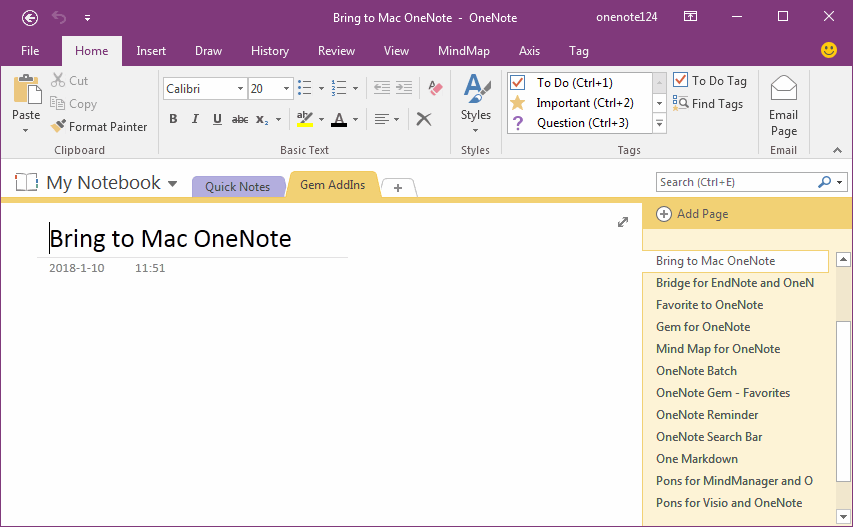 There isn't Notebook Pane display in left side of OneNote