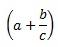 Equation with brackets