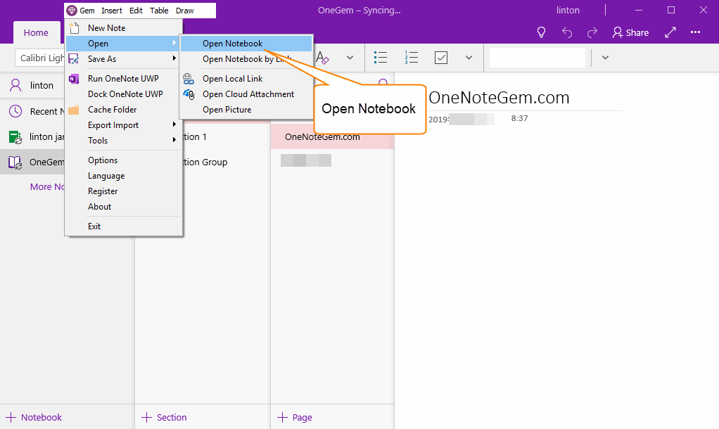 uwp-how-to-using-gem-menu-to-open-the-shared-notebook-from-other