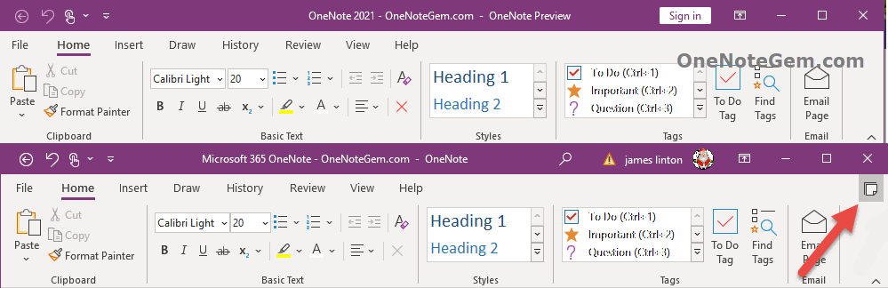 OneNote 2021 New Features Comparison to OneNote 2016 in New Release ...