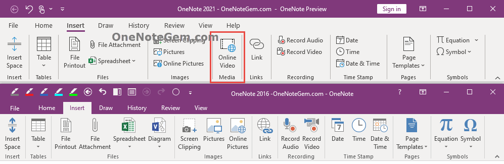 OneNote 2021 New Features Comparison to OneNote 2016 in New Release ...